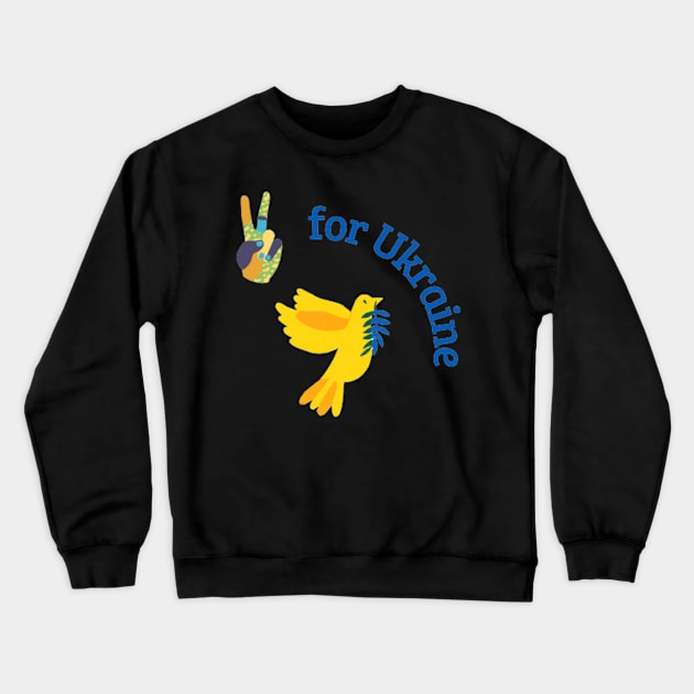 Peace for Aukraine Crewneck Sweatshirt by houdasagna